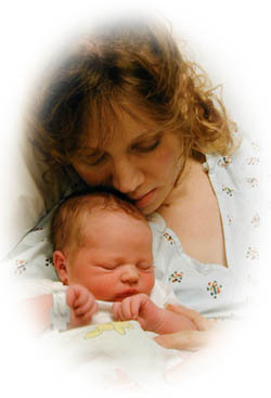 Baby Justin and Mom